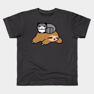 Sloth and Raccoon Kids T-Shirt